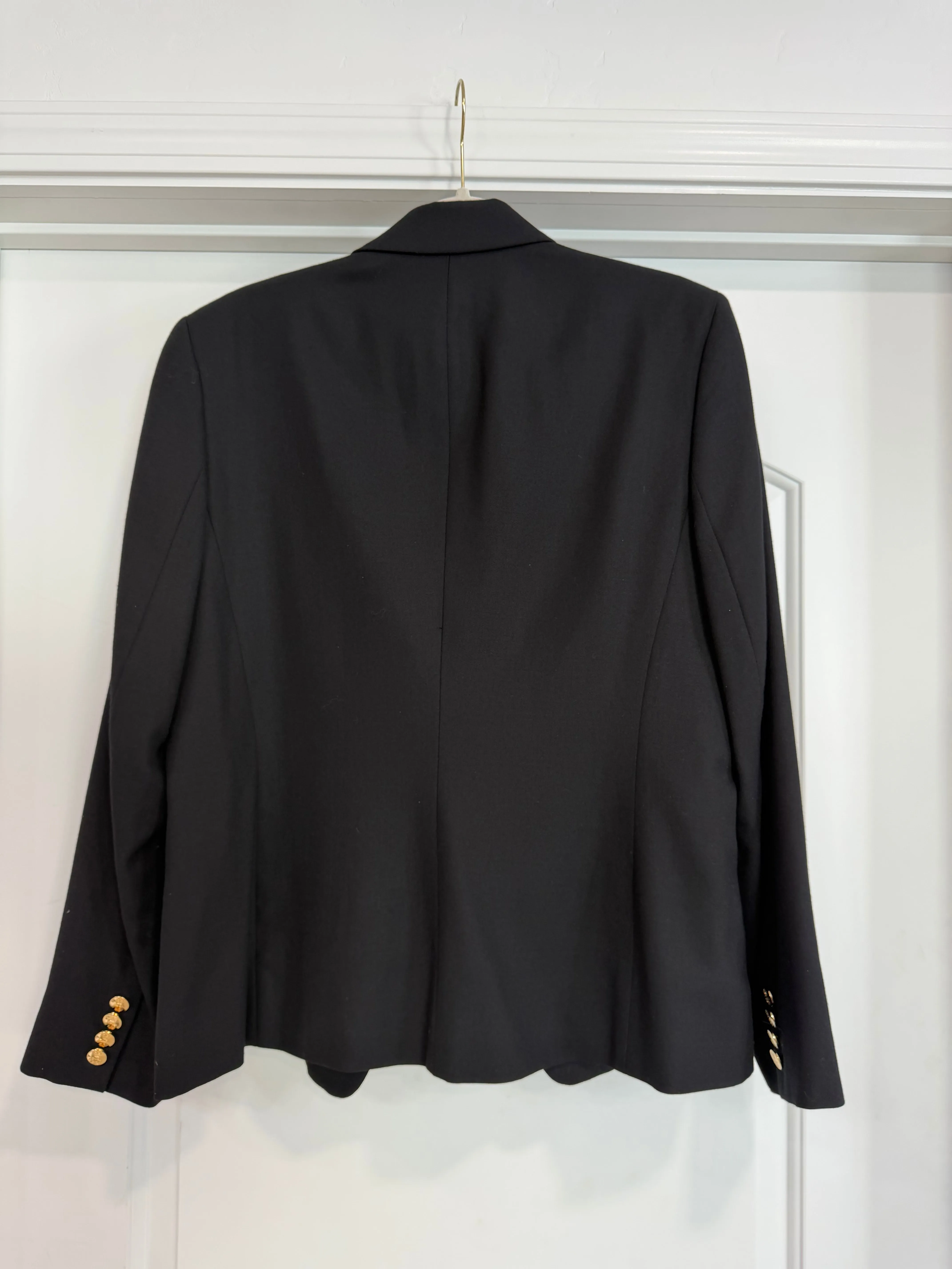 NEW!! Vintage Ralph Lauren Black Crest Wool Blazer Size 12 sold by Glitzy Bella product image thumbnail 3