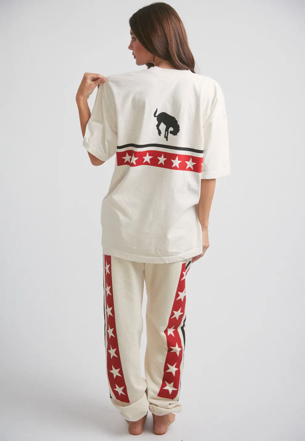 Spangled Short Sleeve Tee in Creme sold by Glitzy Bella product image thumbnail 3