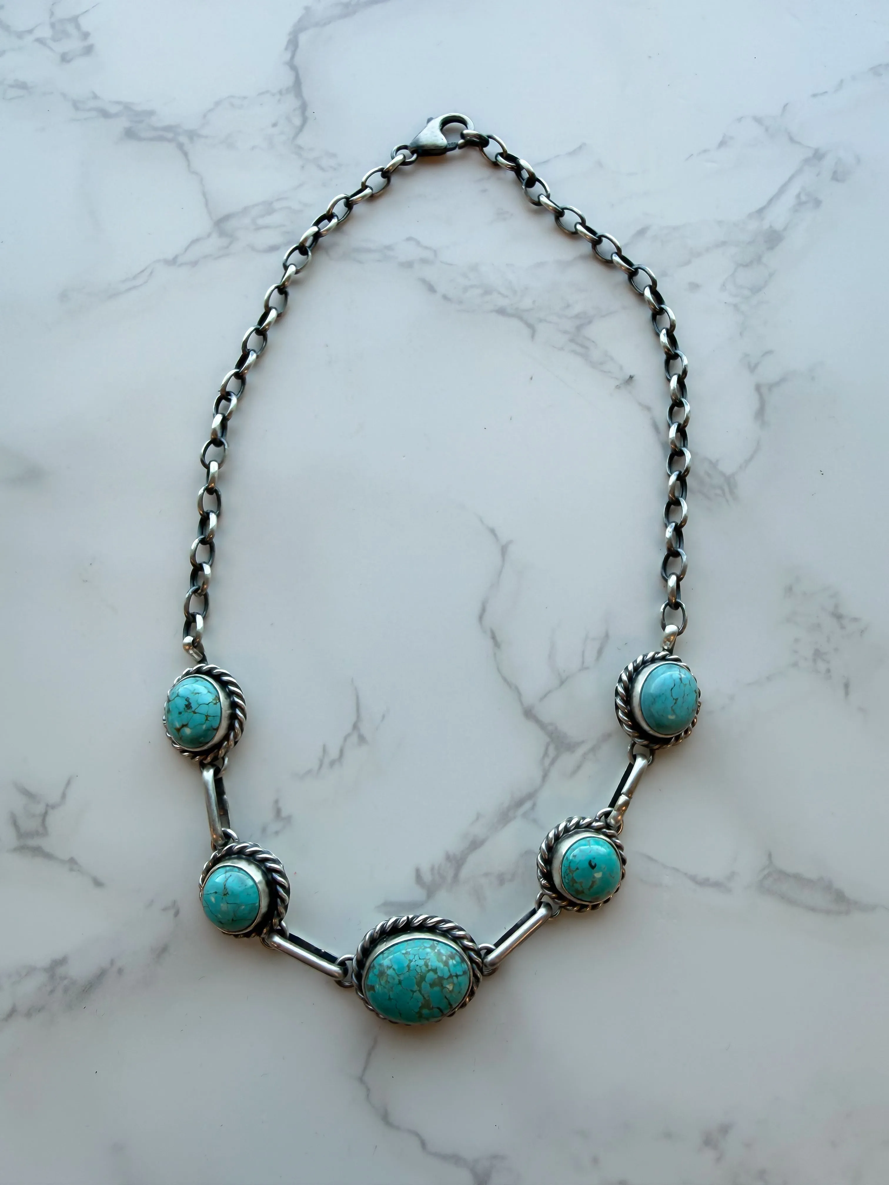 "Dutton" Kingman Turquoise Necklace sold by Glitzy Bella product image thumbnail 2