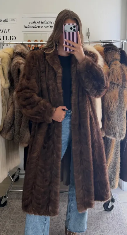 #35 Vintage Demi Buff Mink Coat Size Large made by Glitzy Bella