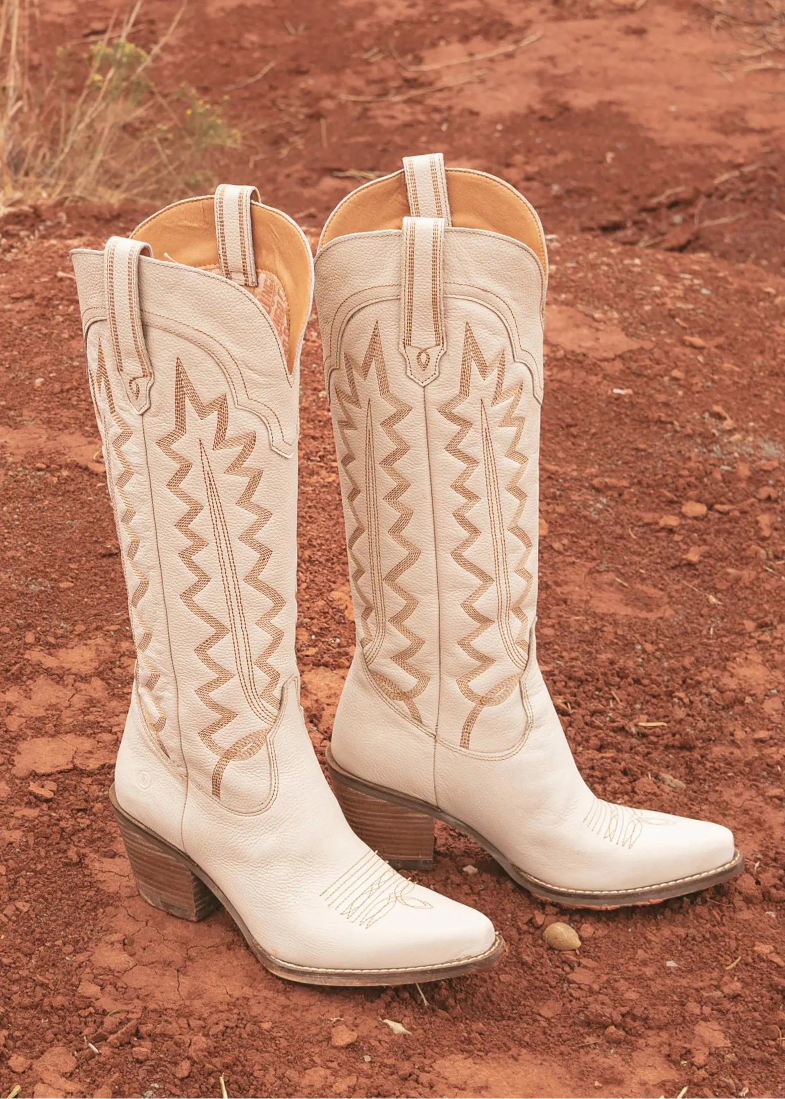 High Cotton Leather Boot - Sand sold by Glitzy Bella