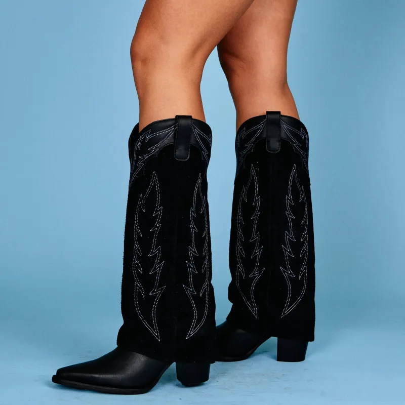 Wild Fire Leather Boot - Black made by dingo