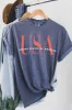 "Patriotic" Comfort Color Tee in Denim Blue sold by Glitzy Bella