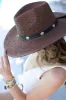 NEW!! Bandera Straw Hat in Brown sold by Glitzy Bella