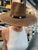 NEW!! Bandera Straw Hat in Brown sold by Glitzy Bella