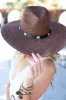 NEW!! Bandera Straw Hat in Brown sold by Glitzy Bella