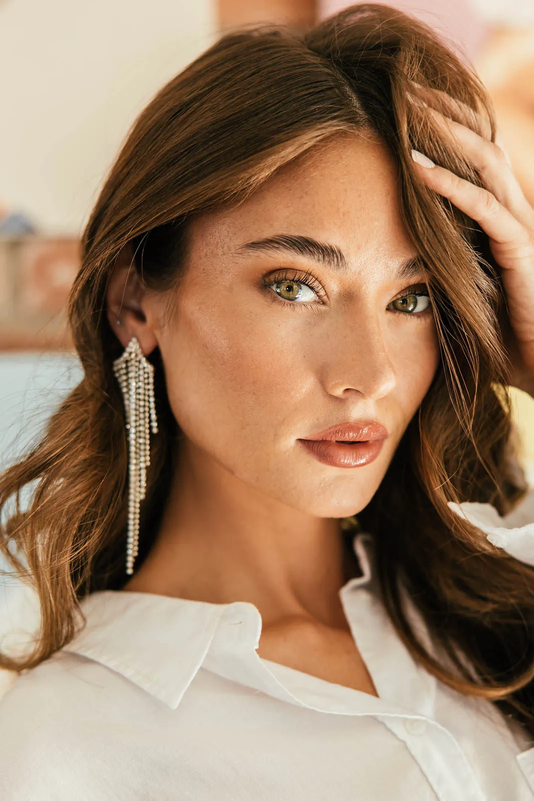 NEW!! The Victoria Crystal Drop Earring sold by Glitzy Bella product image thumbnail 2