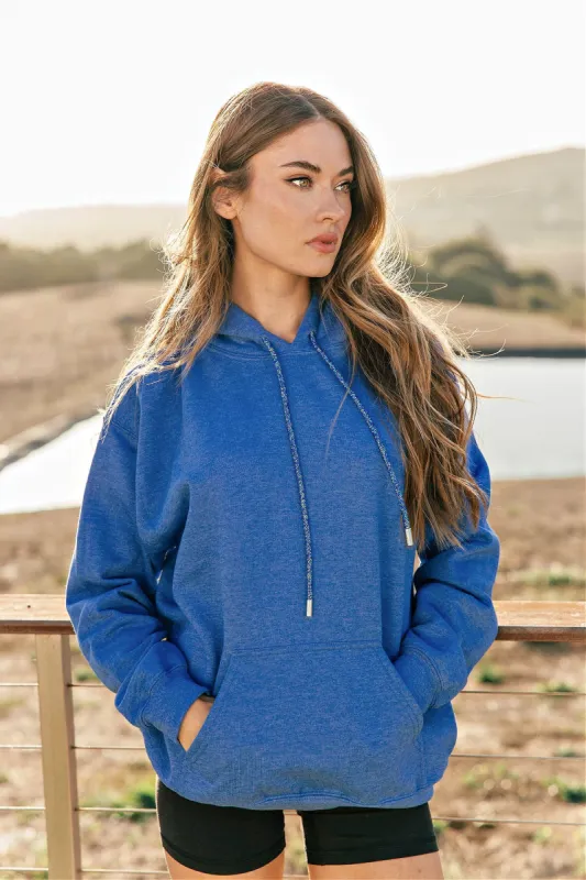 BEST SELLER!! Crystal Drawstring Sweatshirt sold by Glitzy Bella