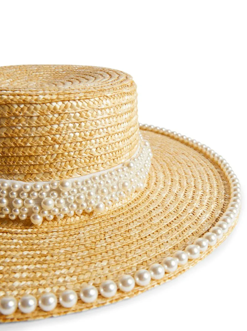 NEW!! Petra Pearl Straw Panama sold by Glitzy Bella product image thumbnail 4