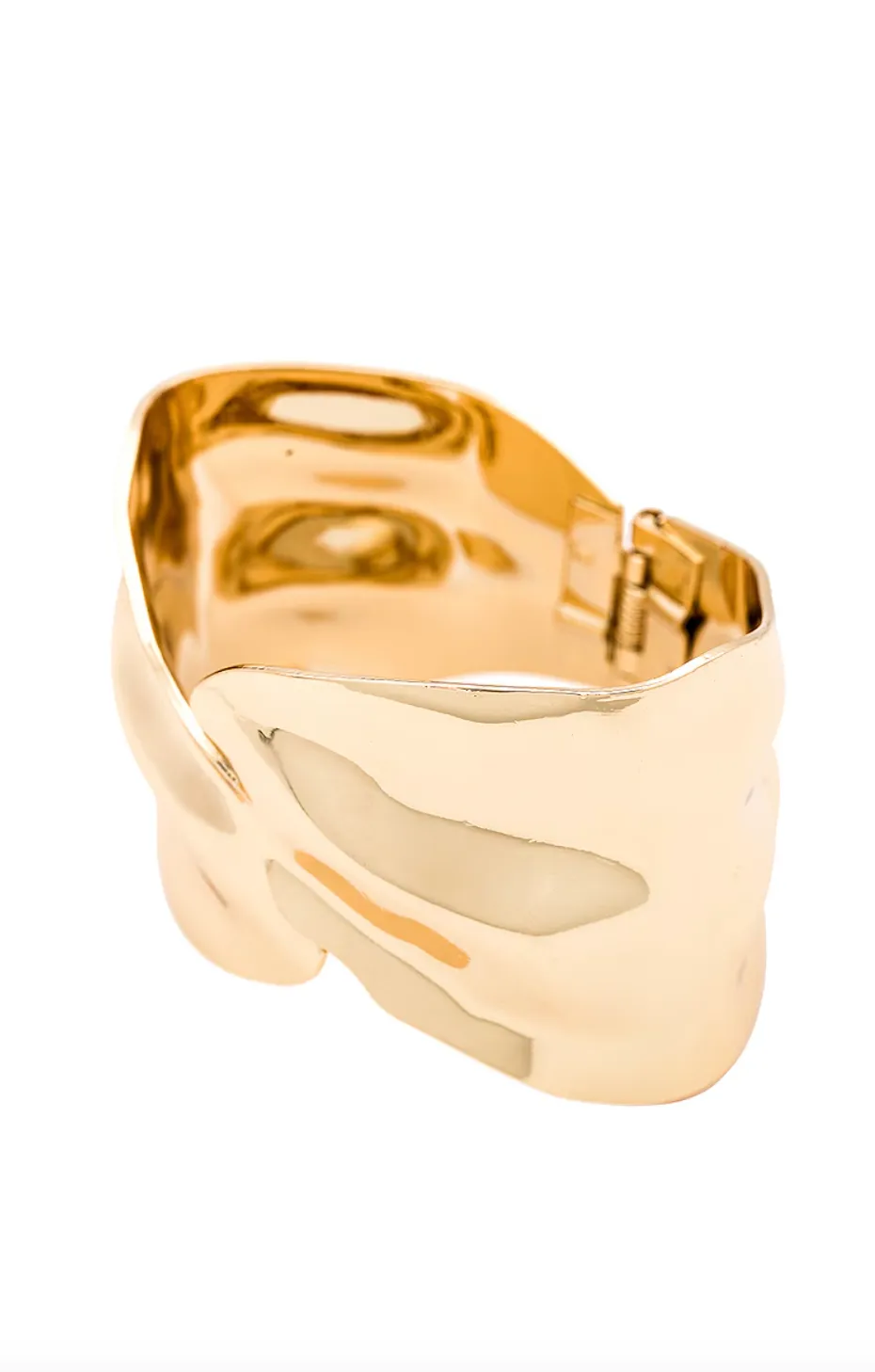 NEW!! Abstract Textured Cuff Bracelet in Gold sold by Glitzy Bella product image thumbnail 2