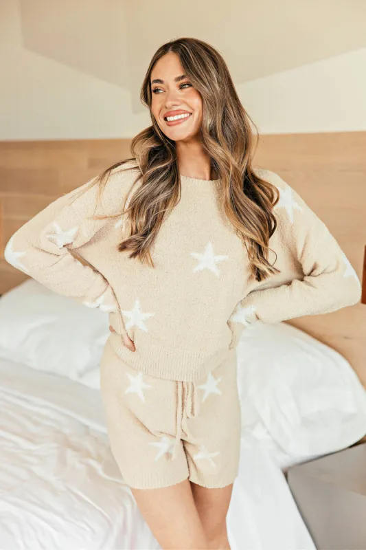 NEW!! Comfy Luxe Pajama Lounge Set in Taupe sold by Glitzy Bella