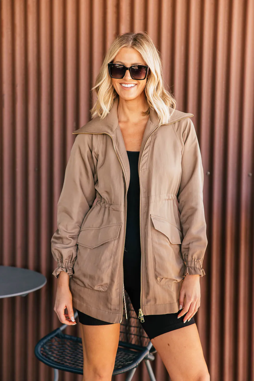 NEW!! Alison Jacket in Taupe by VARLEY sold by Glitzy Bella product image thumbnail 2