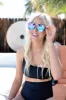 NEW!! DIFF "Dash" Matte Black w/ Blue Mirror Aviator Sunglasses sold by Glitzy Bella