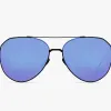 NEW!! DIFF "Dash" Matte Black w/ Blue Mirror Aviator Sunglasses sold by Glitzy Bella