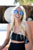 NEW!! DIFF "Dash" Matte Black w/ Blue Mirror Aviator Sunglasses sold by Glitzy Bella