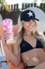 NEW!! Cotton Star Baseball Hat in Black sold by Glitzy Bella