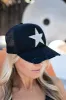 NEW!! Cotton Star Baseball Hat in Black sold by Glitzy Bella