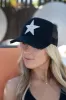 NEW!! Cotton Star Baseball Hat in Black sold by Glitzy Bella