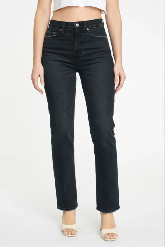 FINAL SALE!! Smarty Pants High Rise Slim Straight Jean in Inked sold by Glitzy Bella product image thumbnail 2