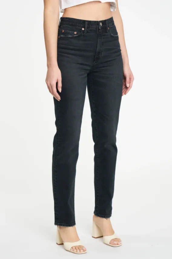 FINAL SALE!! Smarty Pants High Rise Slim Straight Jean in Inked sold by Glitzy Bella product image thumbnail 3