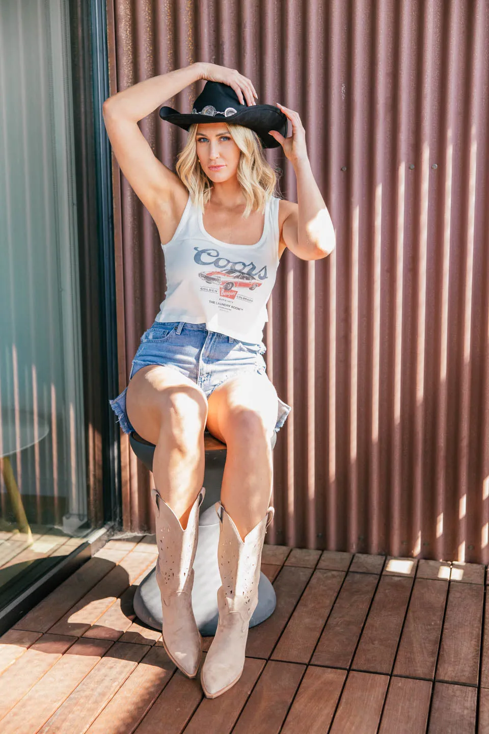 NEW!! The "McGraw" Cowboy Hat in Black sold by Glitzy Bella product image thumbnail 5