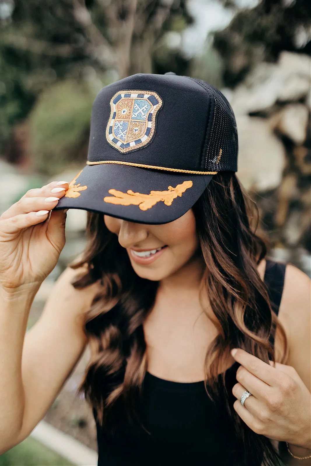 The Ascot Crest Trucker Hat sold by Glitzy Bella product image thumbnail 3
