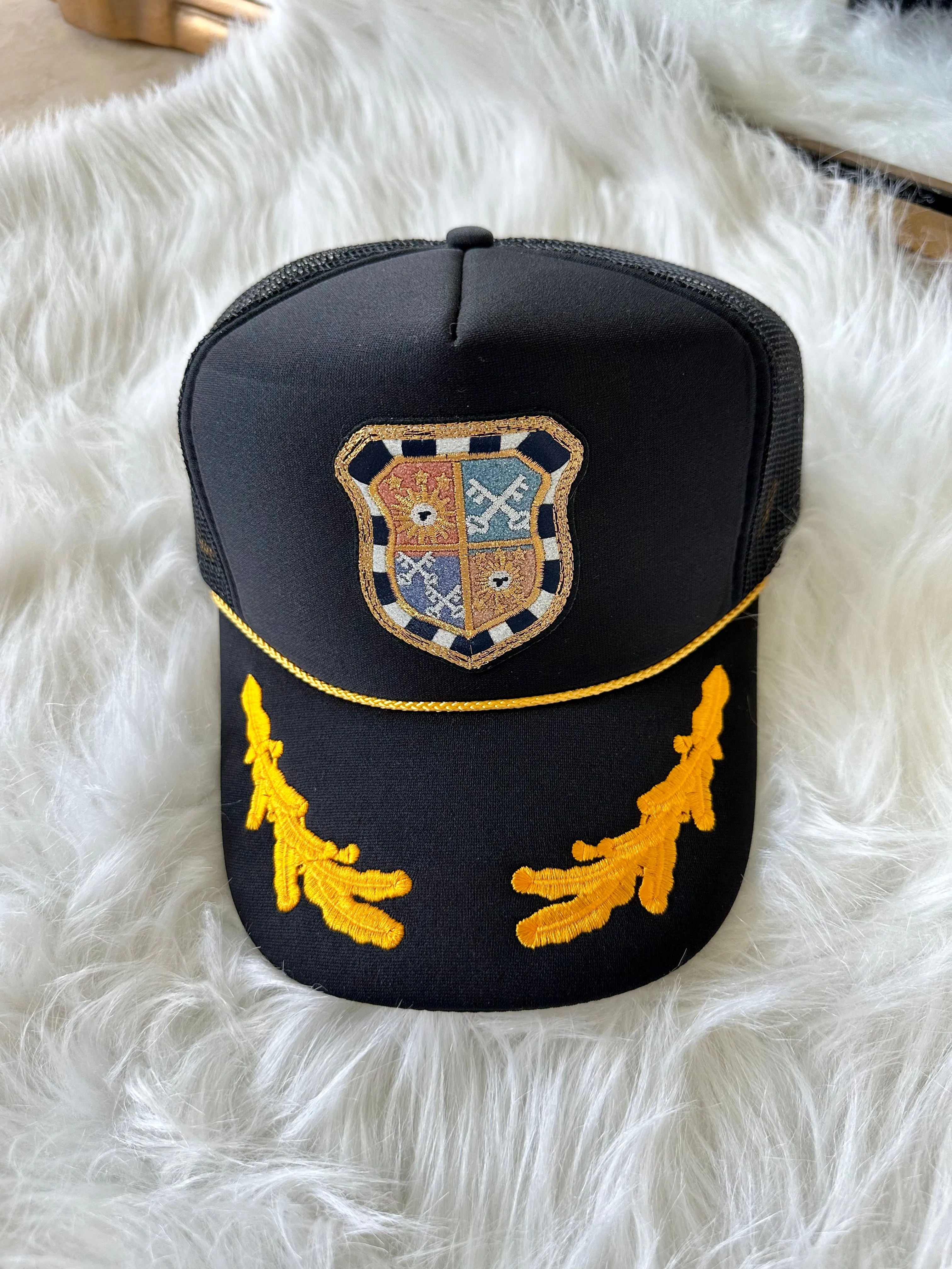 The Ascot Crest Trucker Hat sold by Glitzy Bella product image thumbnail 5
