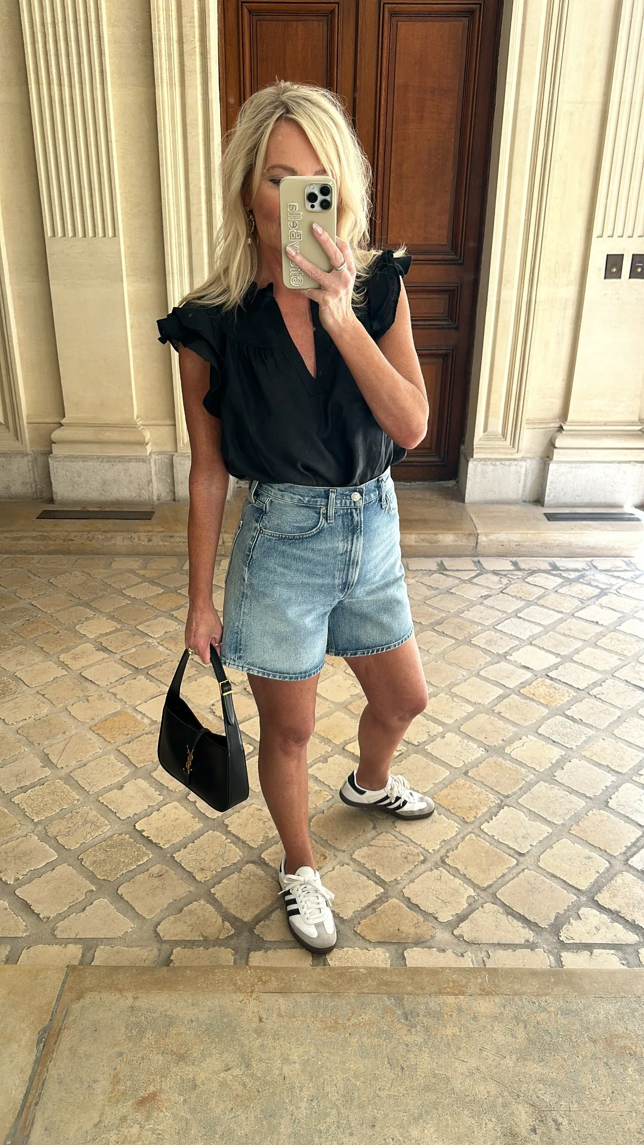 FINAL SALE!! Poppy Linen Blouse in Black sold by Glitzy Bella product image thumbnail 3