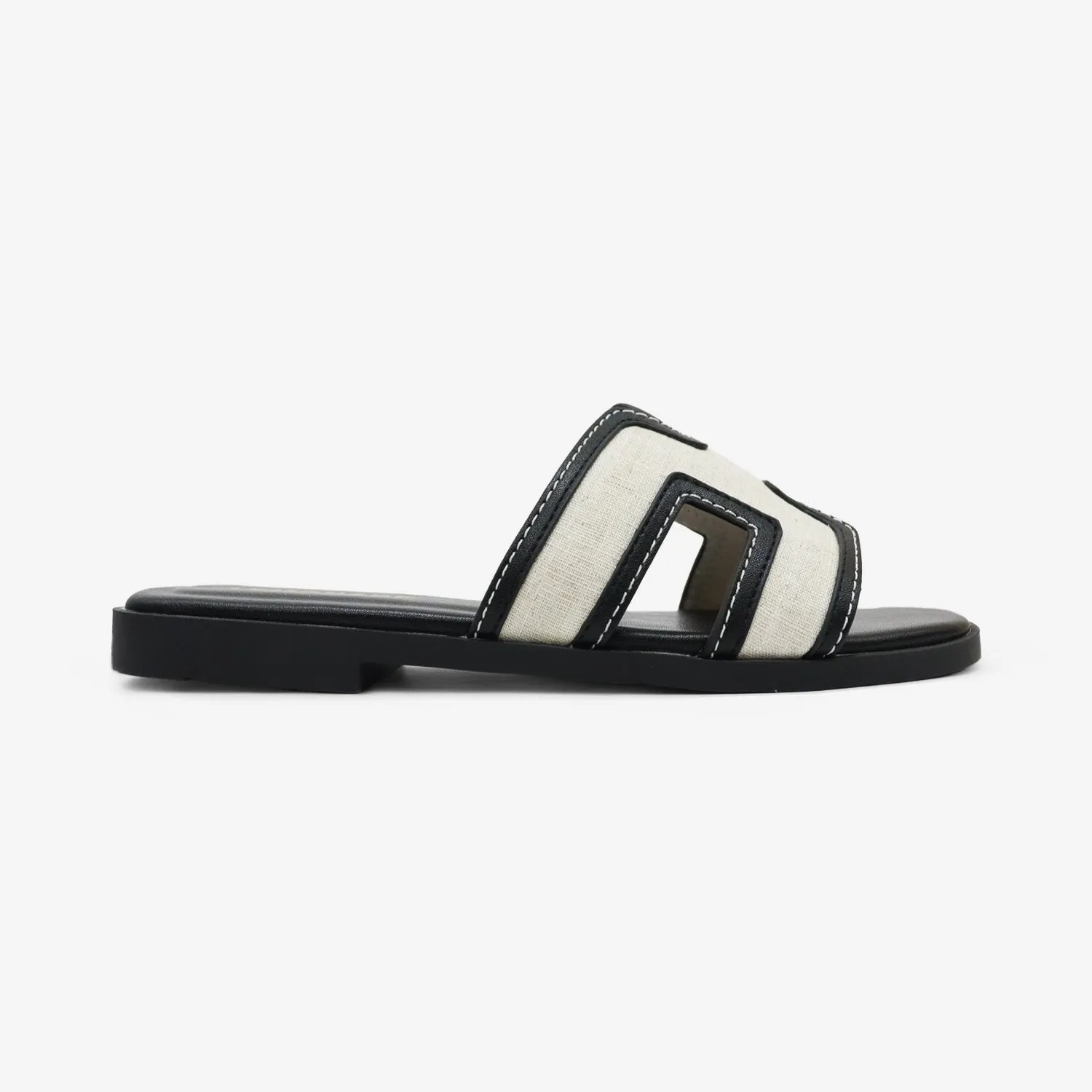 FINAL SALE!! The Paris Slide in Black Linen sold by Glitzy Bella product image thumbnail 3