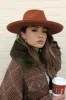 FINAL SALE!! The Beverly Wool Panama in Rust sold by Glitzy Bella