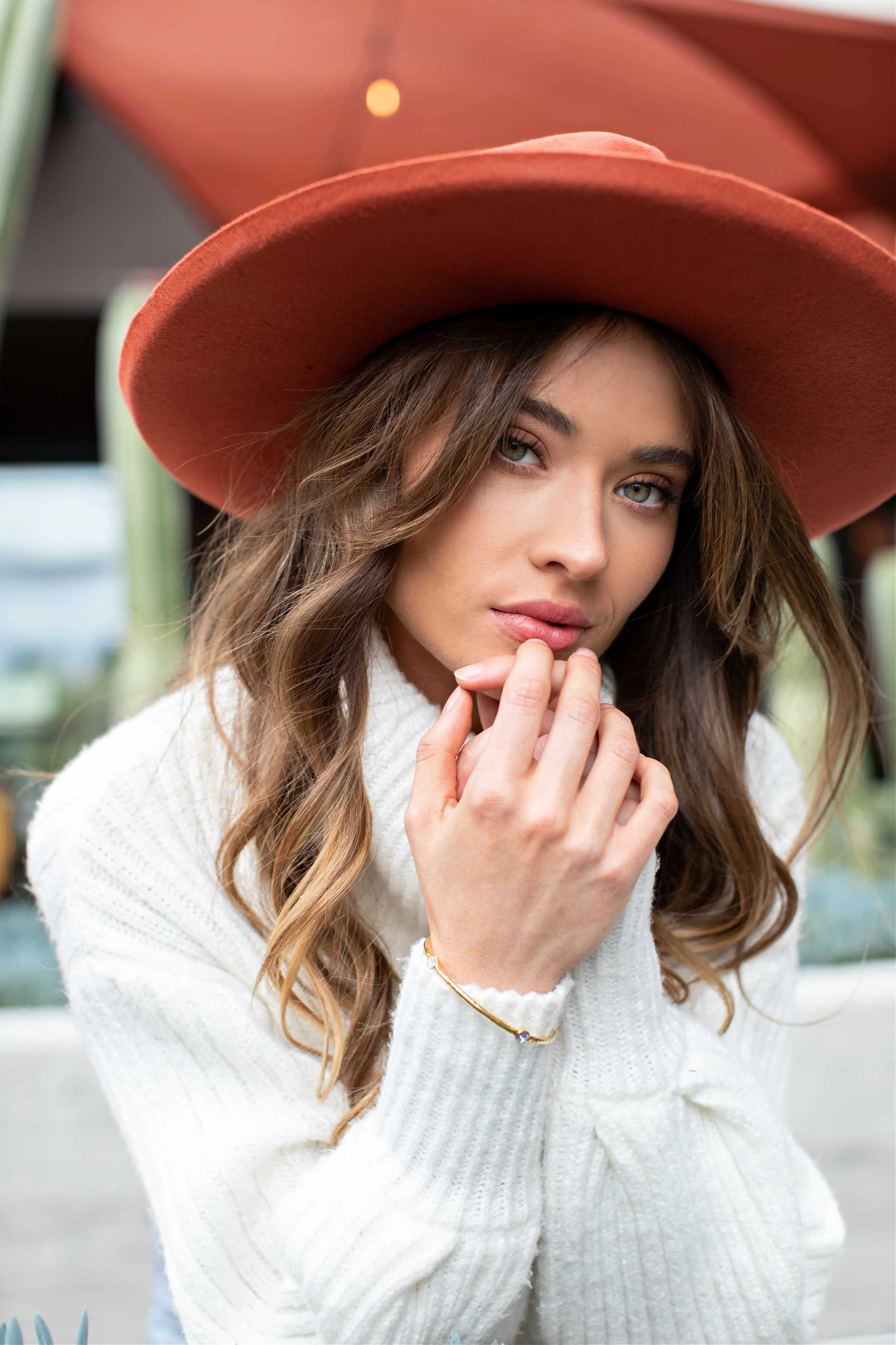 FINAL SALE!! The Beverly Wool Panama in Rust sold by Glitzy Bella product image thumbnail 2