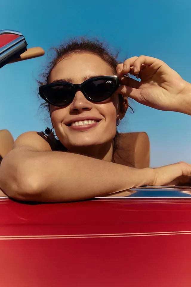 NEW!! QUAY "Narrow Down" Polarized Cat Eye Sunglasses sold by Glitzy Bella