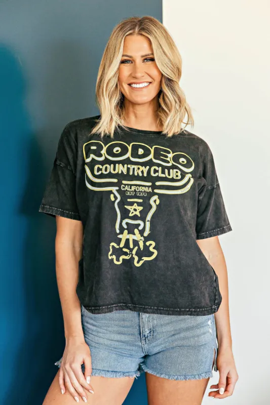 NEW!! Rodeo Country Club Cropped Tee sold by Glitzy Bella