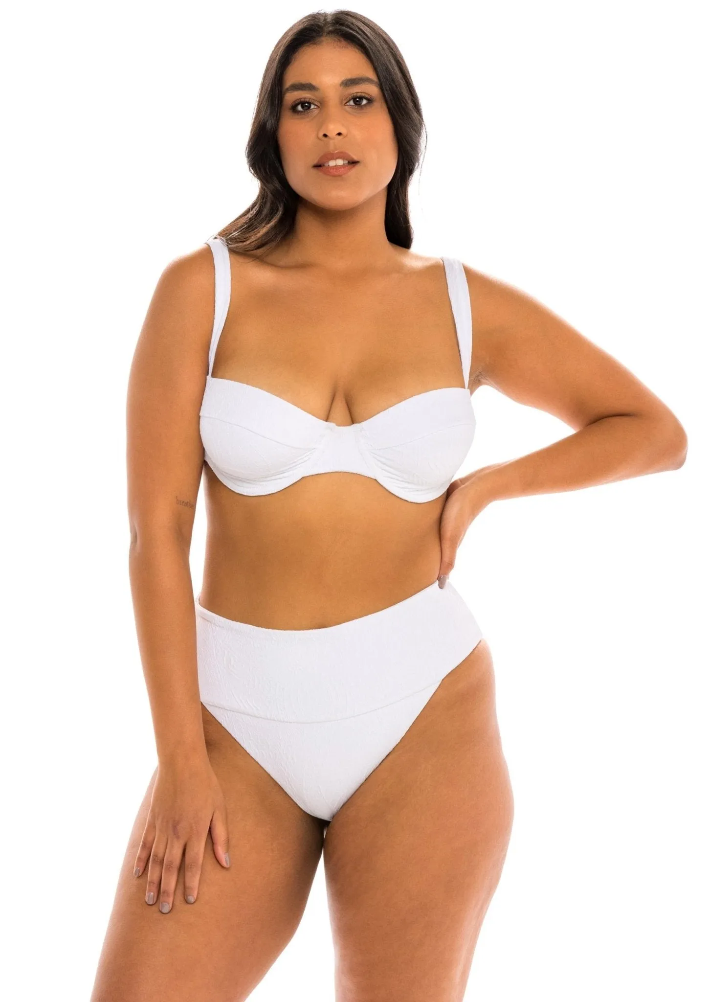 Monterey Bottom - Dove White Paisley sold by JMP The Label product image thumbnail 4