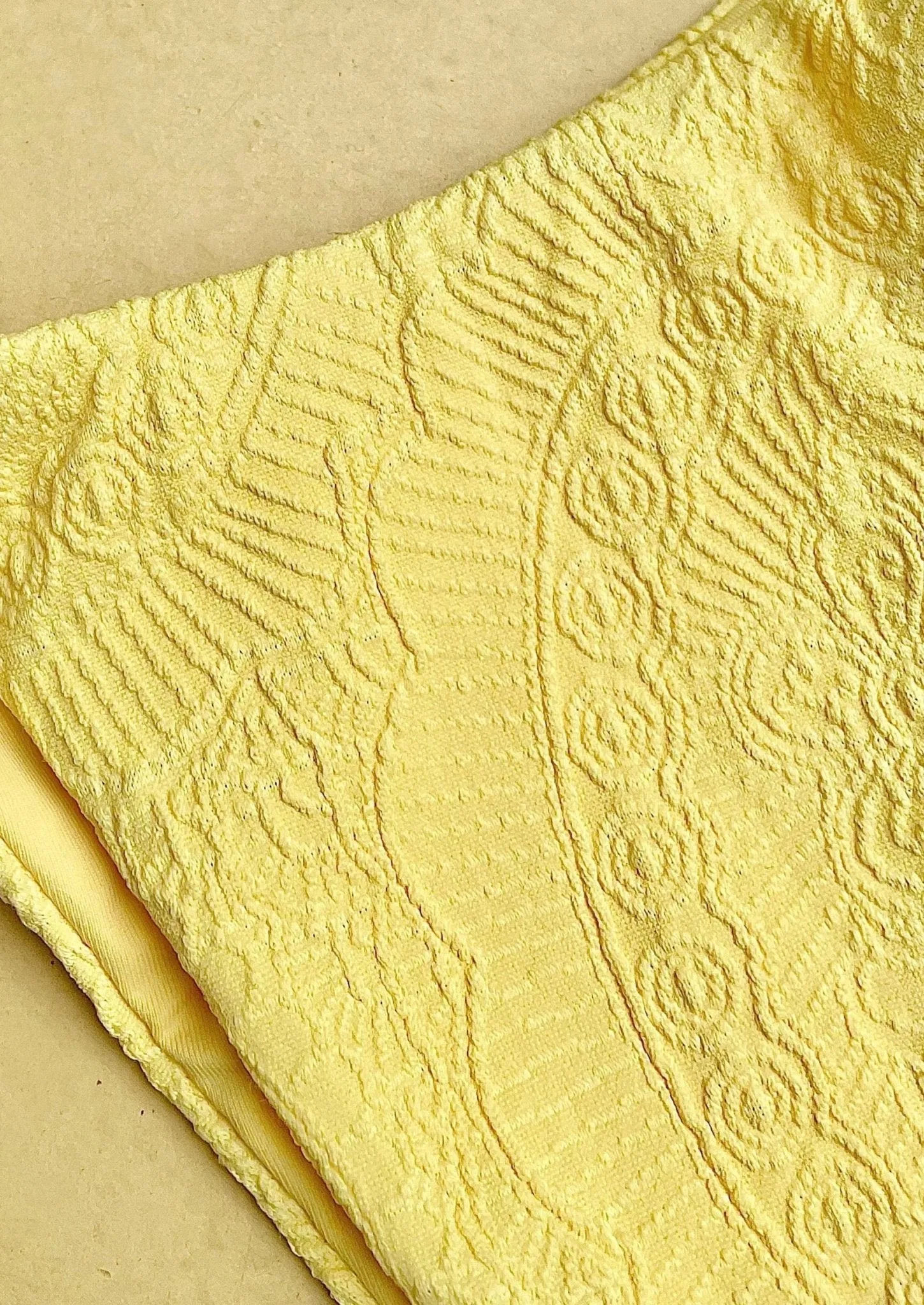 Riviera High Neck Halter Bikini Top - Soleil Yellow Paisley sold by JMP The Label product image thumbnail 5