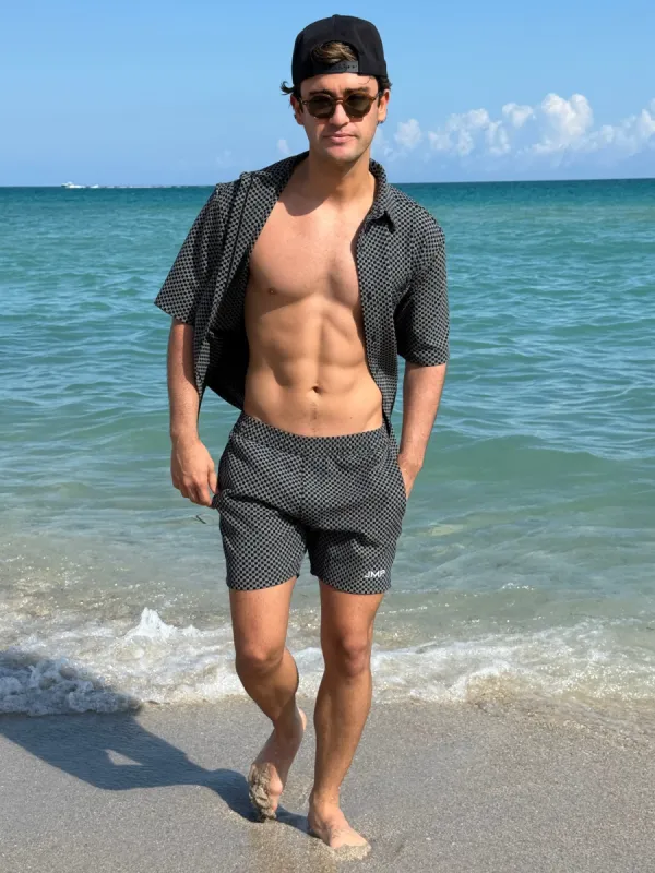 Breakers Men's Short - Black Check sold by JMP The Label