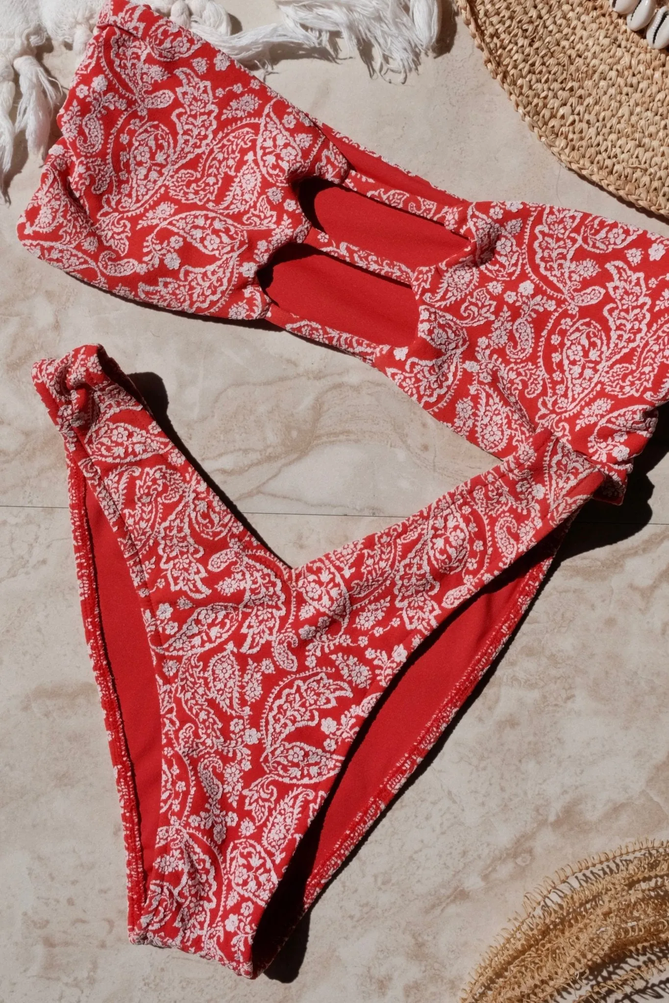 Rio Bottom - Red Paisley sold by JMP The Label product image thumbnail 5