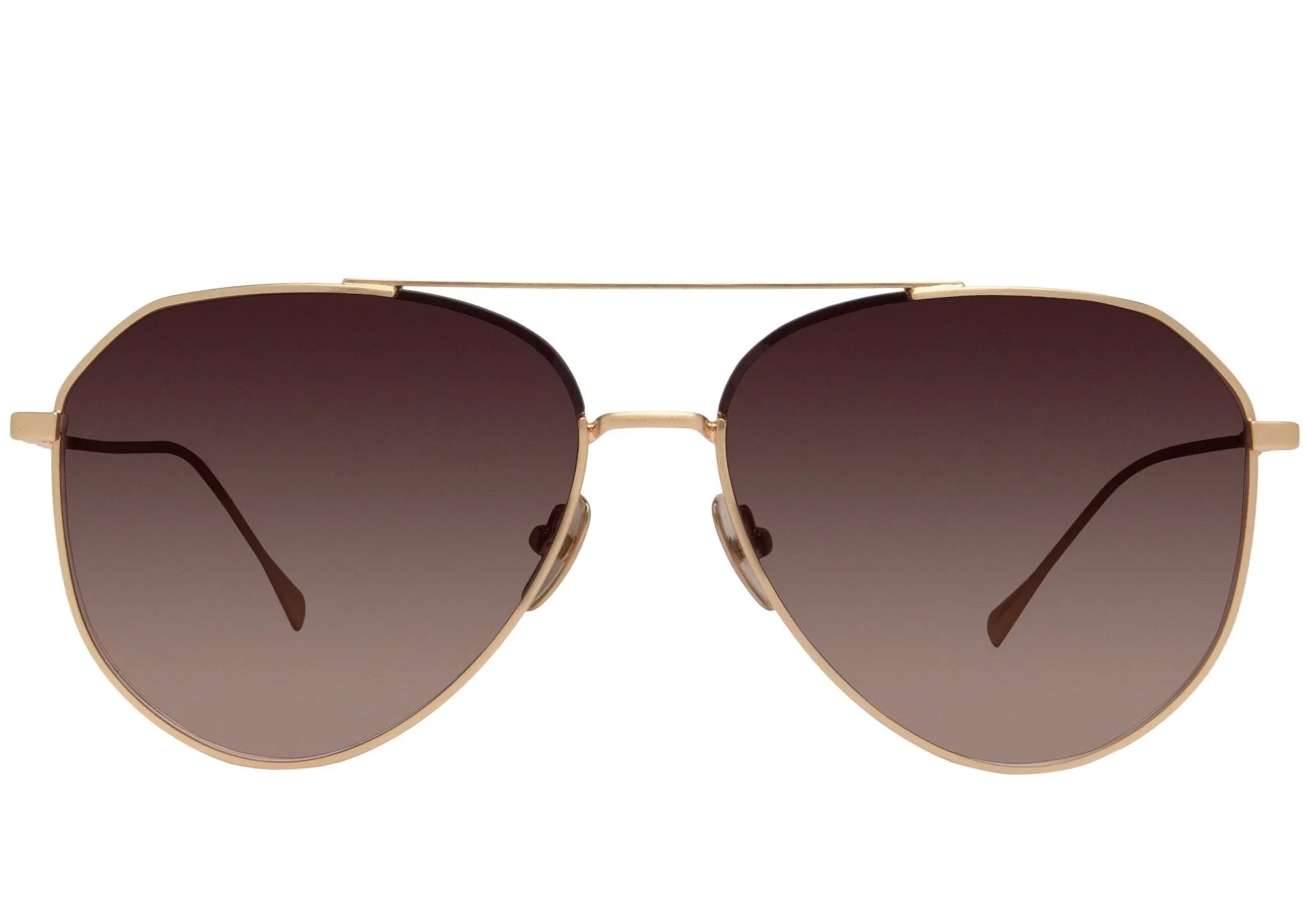 Dash Sunglasses - Brushed Gold and Coffee Gradient sold by JMP The Label product image thumbnail 2