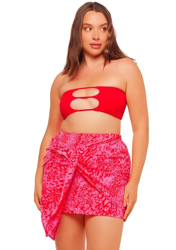 Side Tie Mini Skirt - Leopard Print sold by JMP The Label