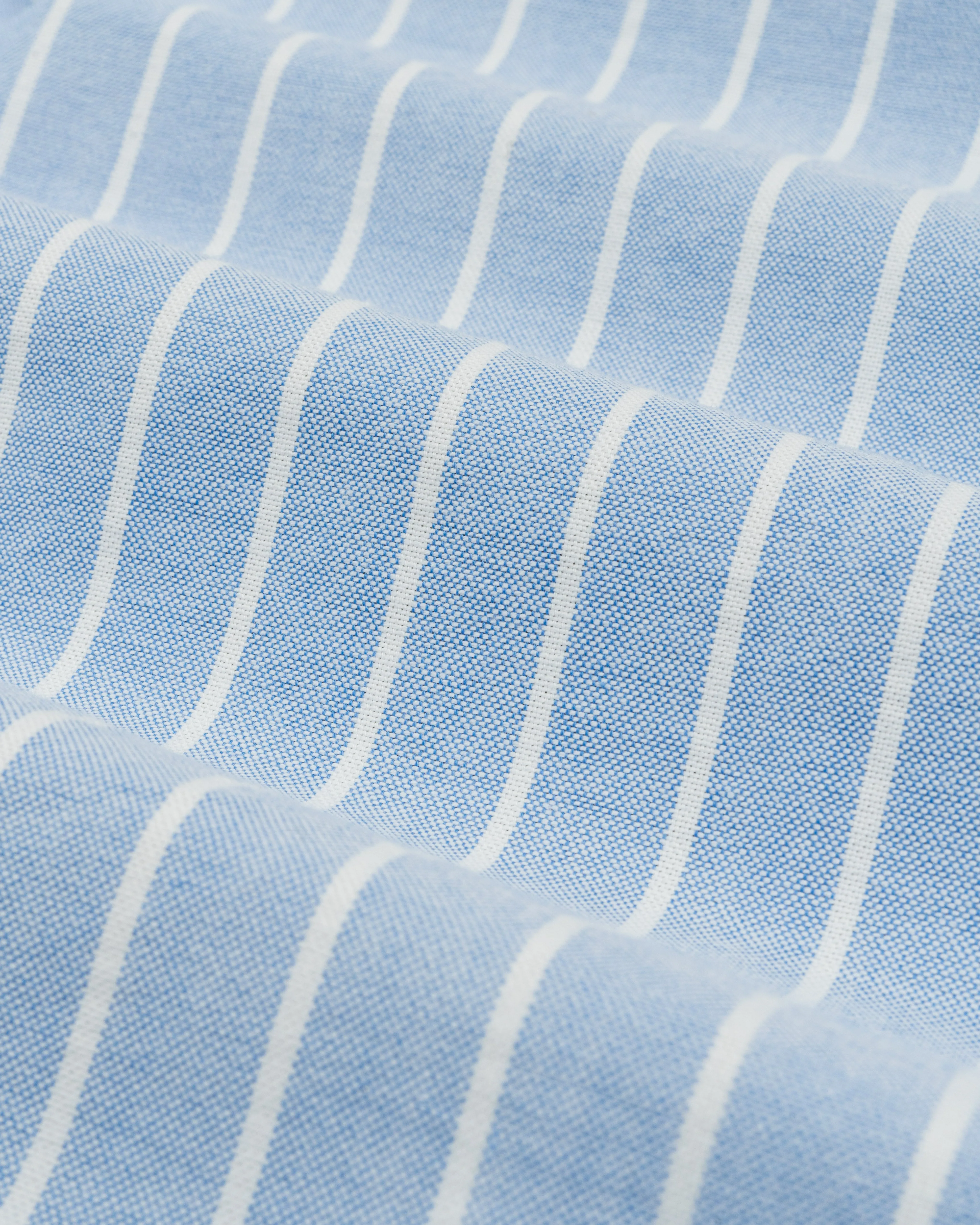 Wide Stripe Blue Oxford Shirt sold by Le Alfre product image thumbnail 2