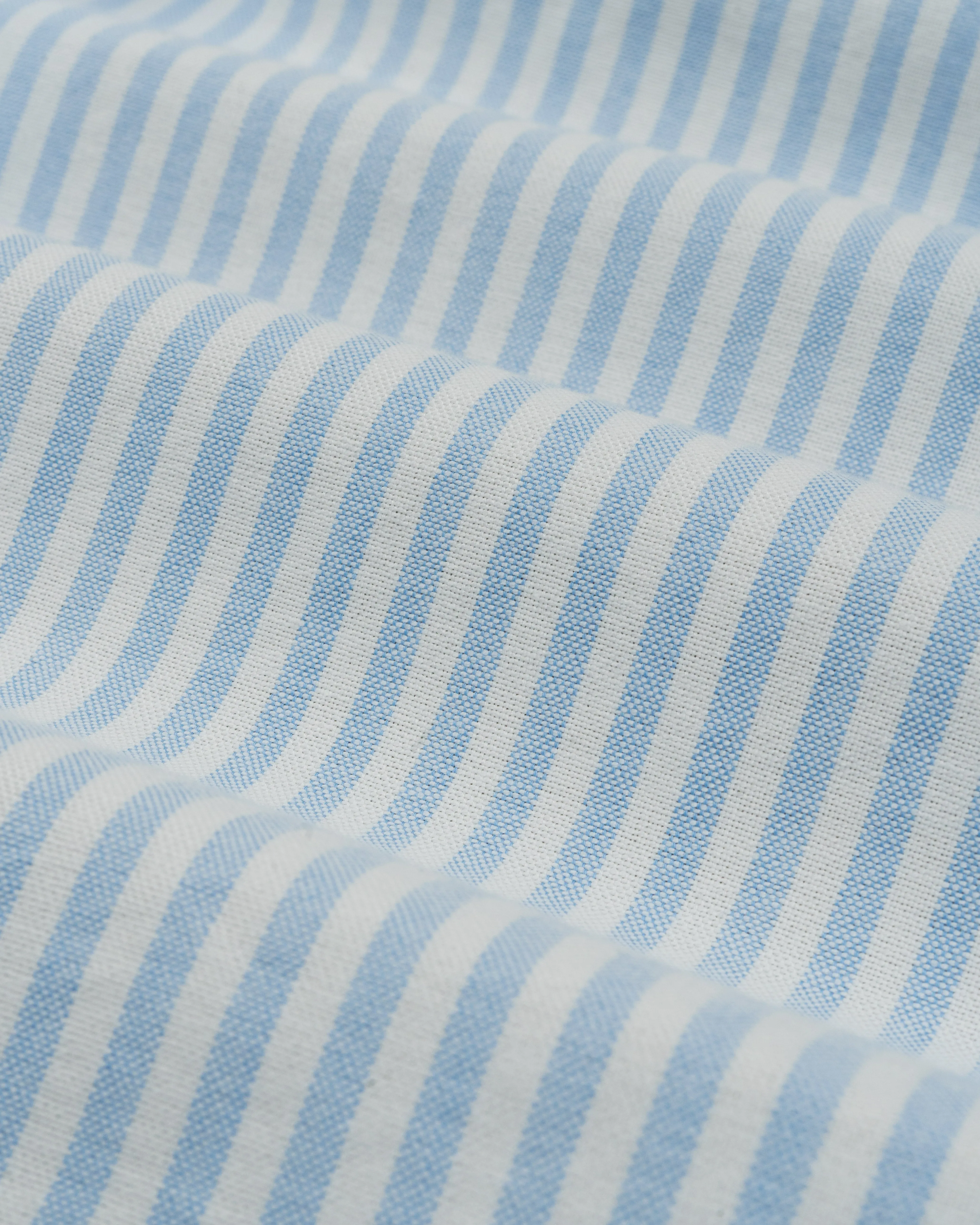 Wide Stripe Light Blue Oxford Shirt sold by Le Alfre product image thumbnail 2