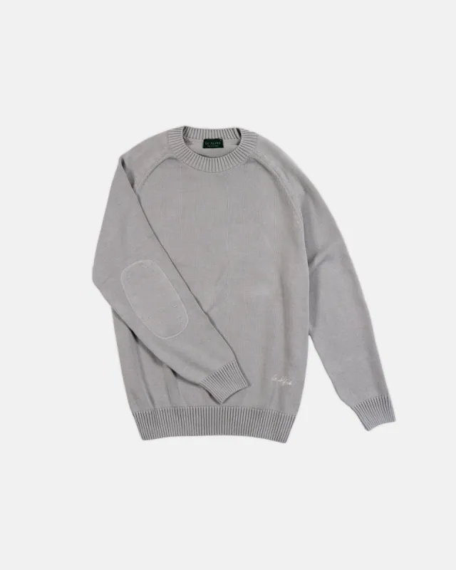 Cotton Crewneck Grey Sweater sold by Le Alfre
