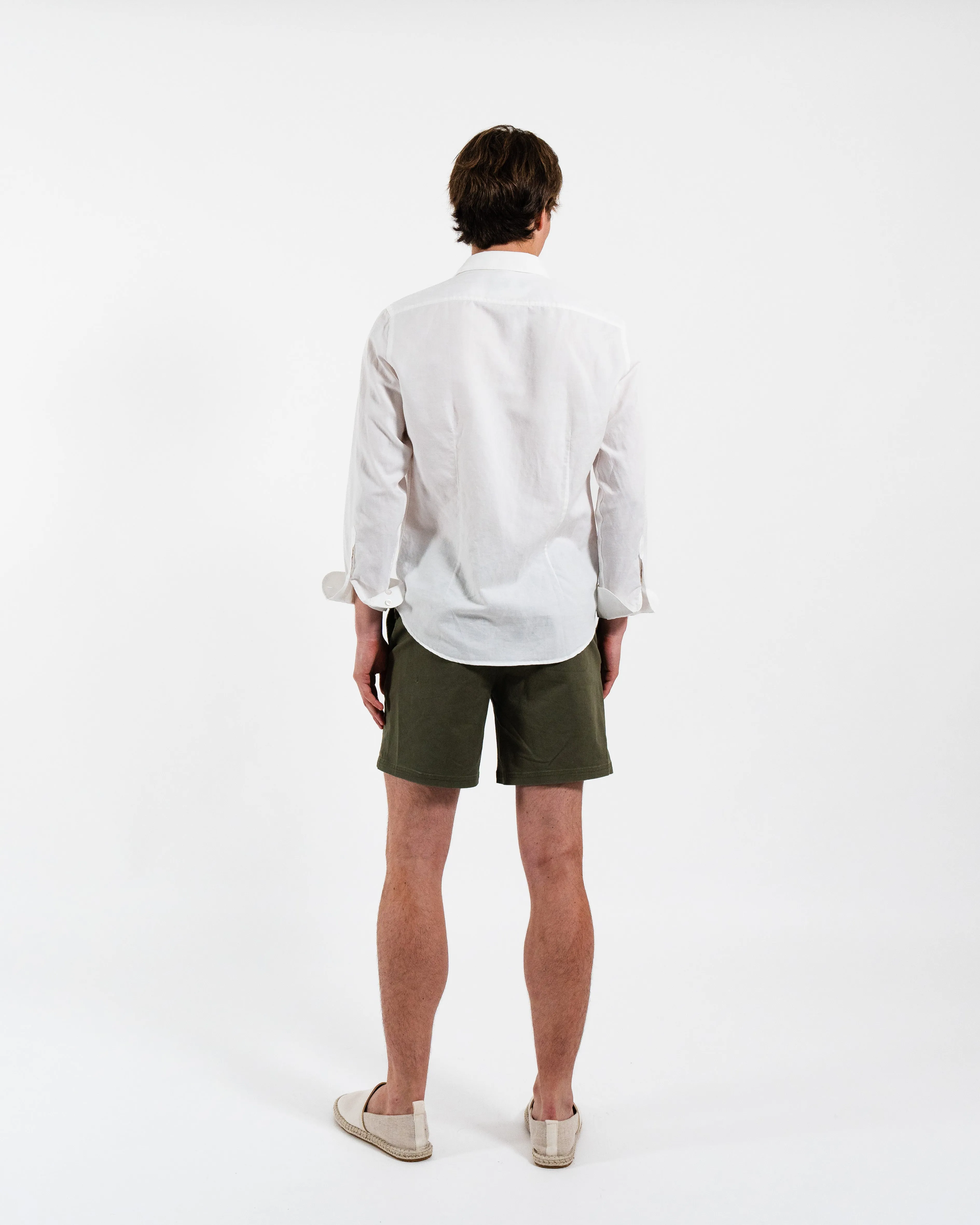 Classic White Linen-Blend Shirt sold by Le Alfre product image thumbnail 4