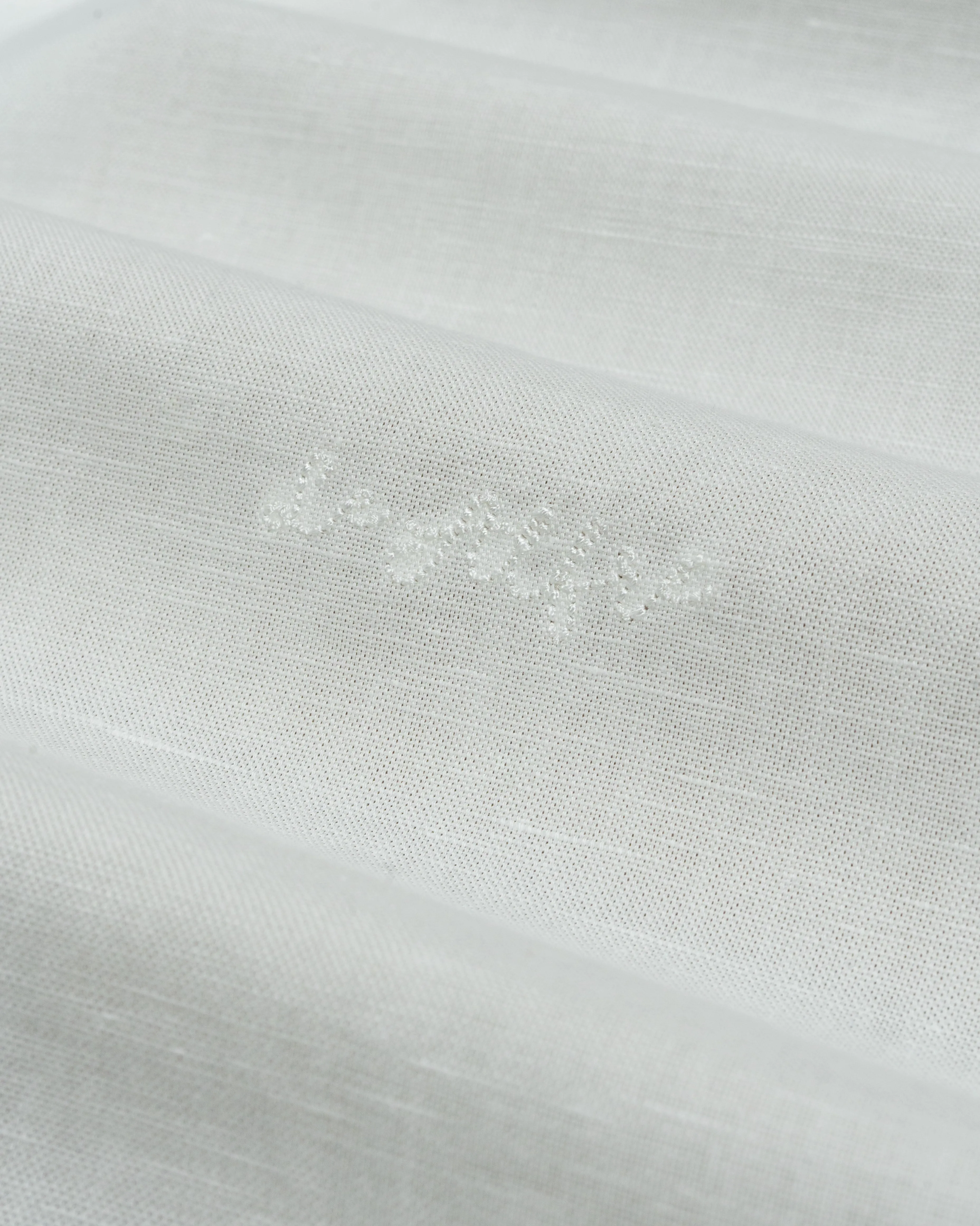 Classic White Linen-Blend Shirt sold by Le Alfre product image thumbnail 2