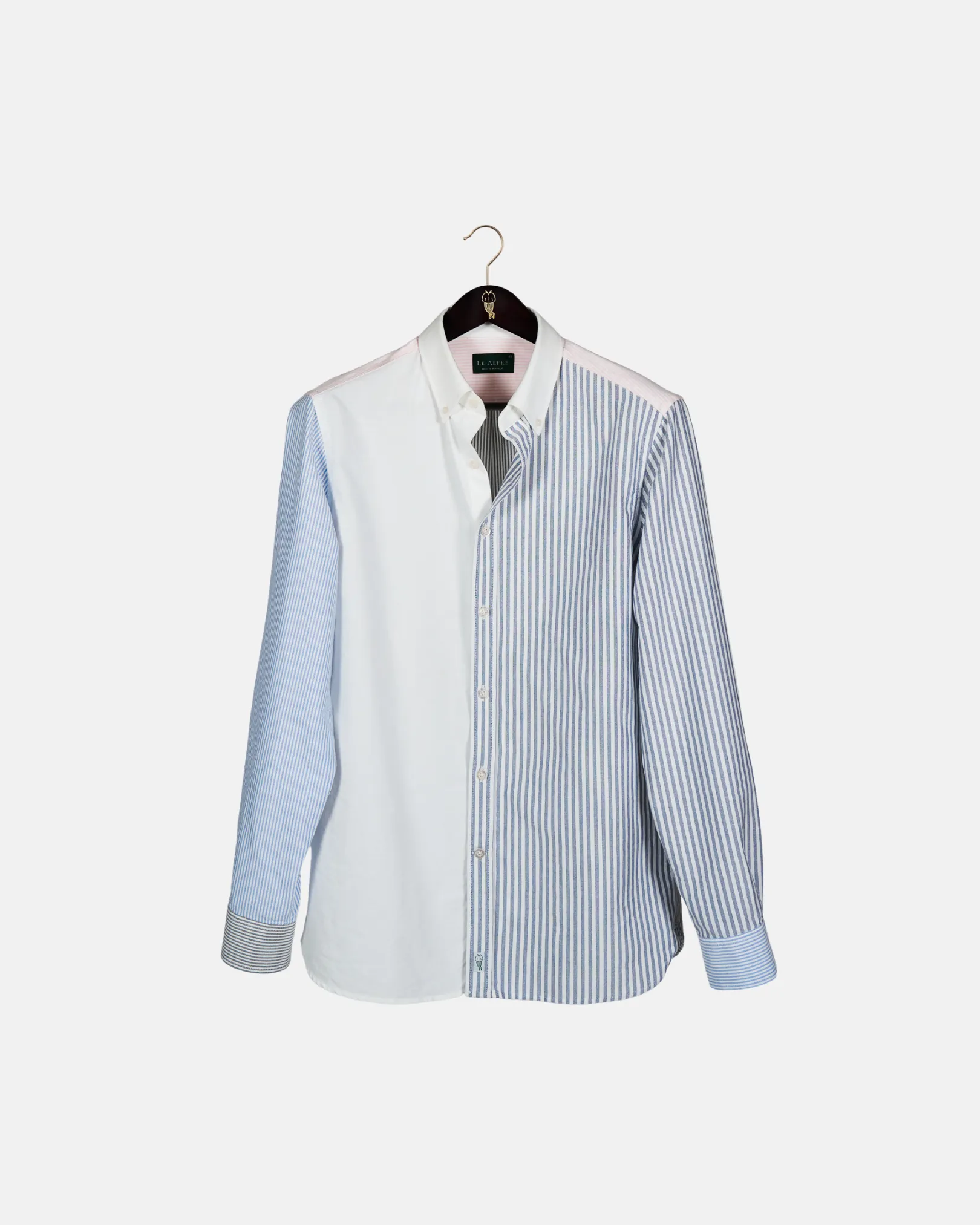 "Le Fun" Striped Oxford Shirt sold by Le Alfre