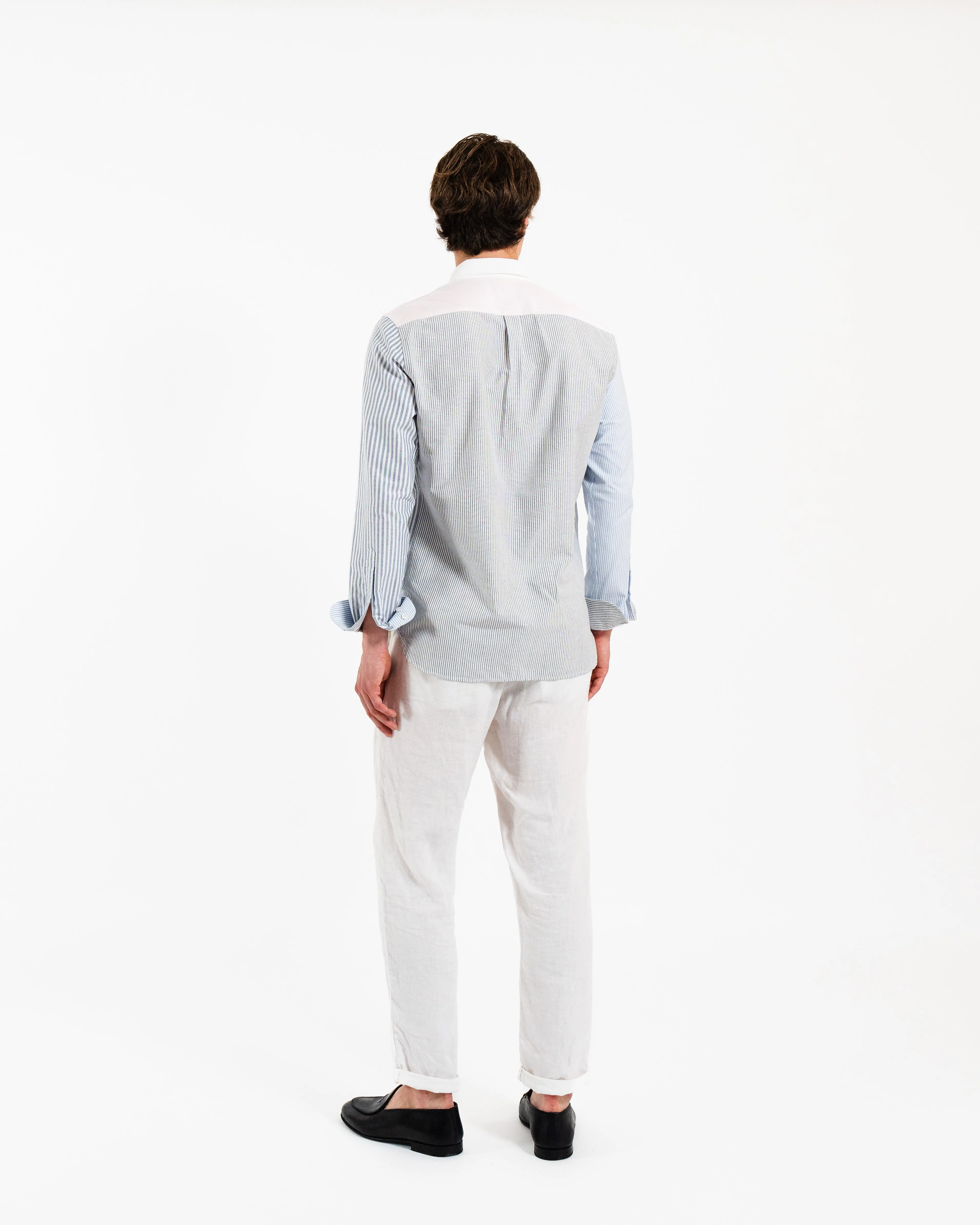 "Le Fun" Striped Oxford Shirt sold by Le Alfre product image thumbnail 5