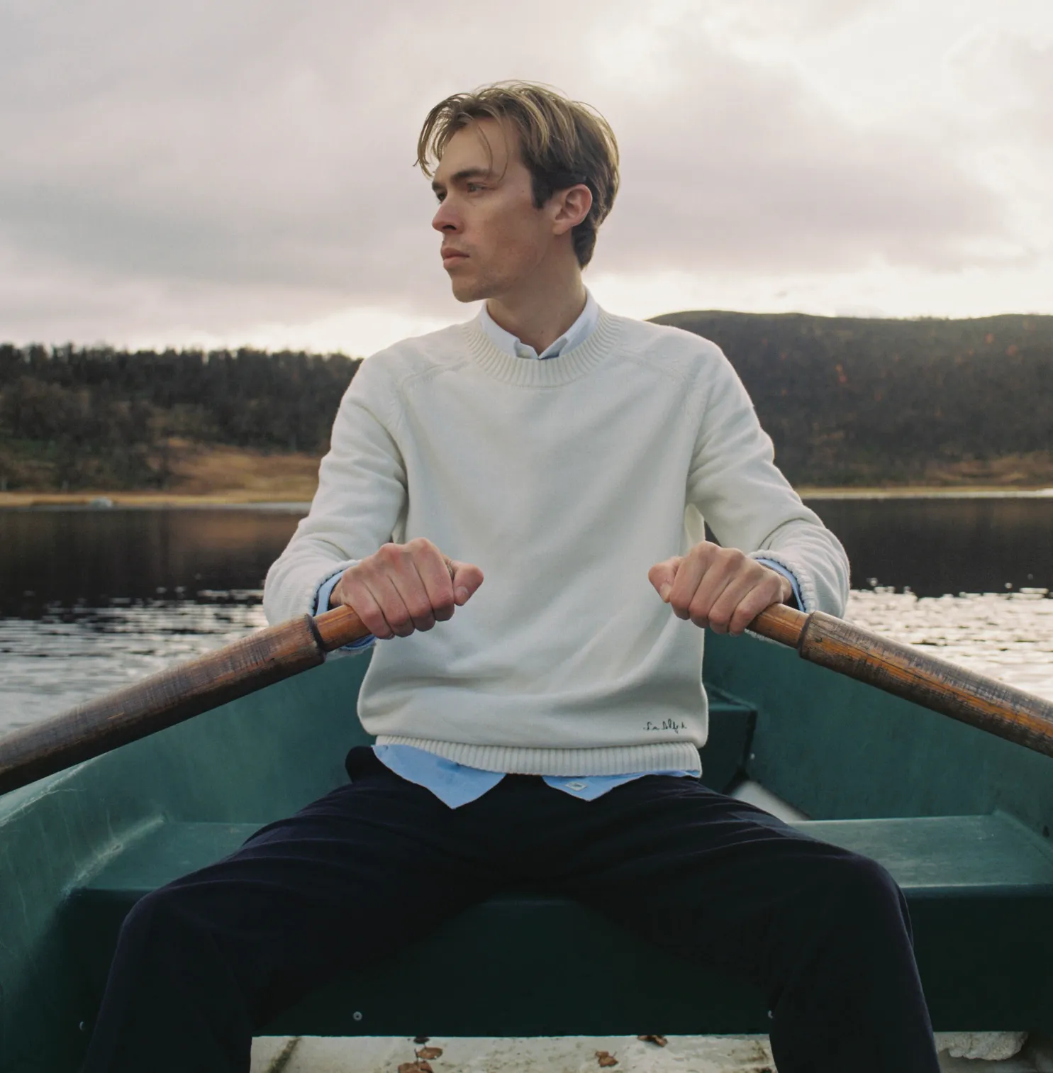 Cotton Crewneck Cream Sweater sold by Le Alfre product image thumbnail 4