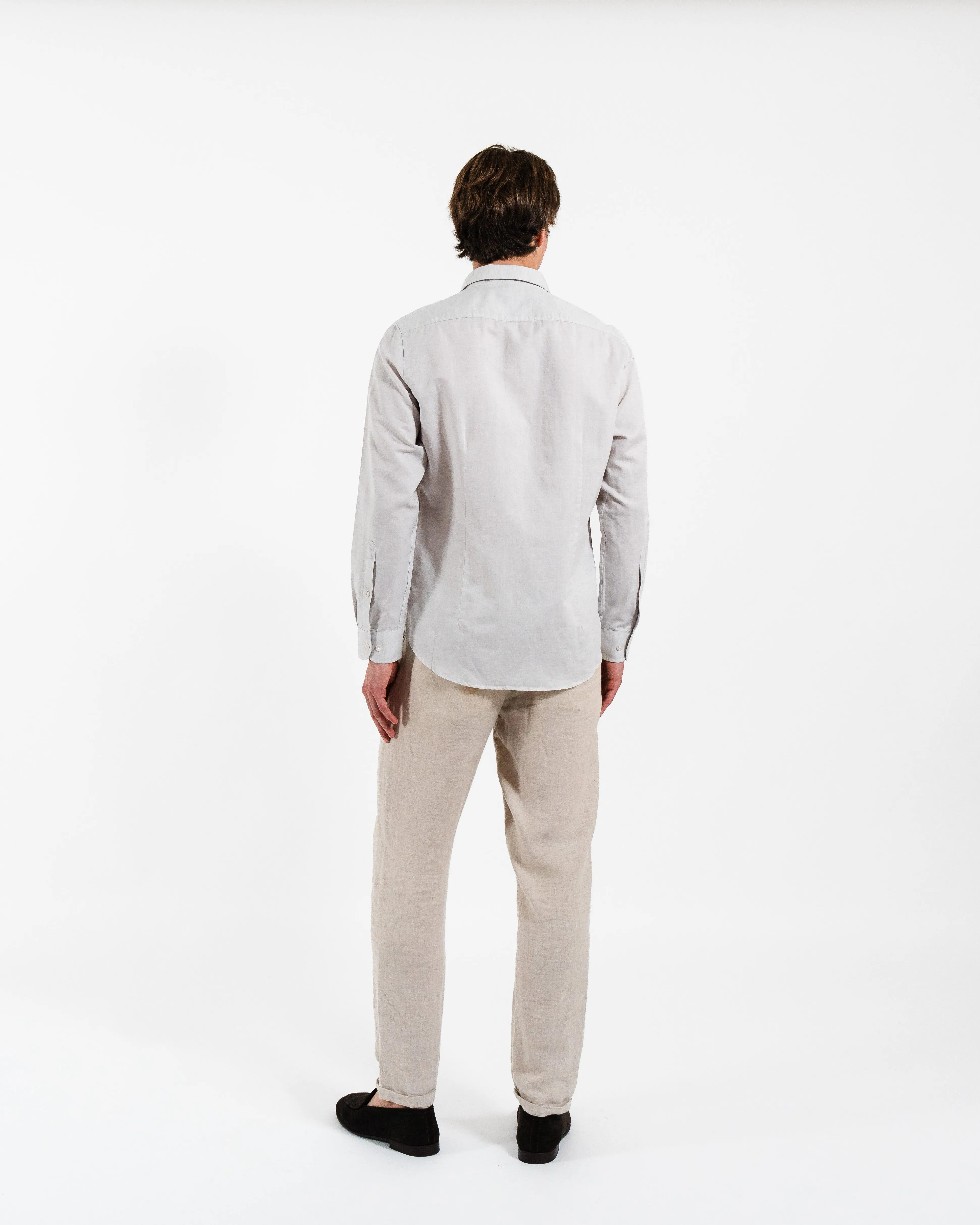 Classic Natural Linen-Blend Shirt sold by Le Alfre product image thumbnail 4