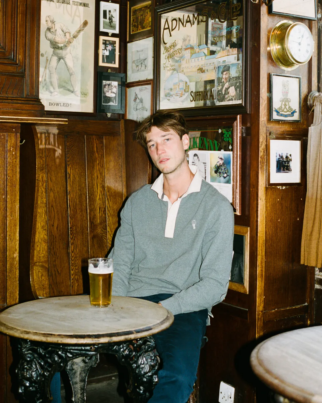 'Le Rugby' Classique Melange Grey Rugby Shirt sold by Le Alfre product image thumbnail 5