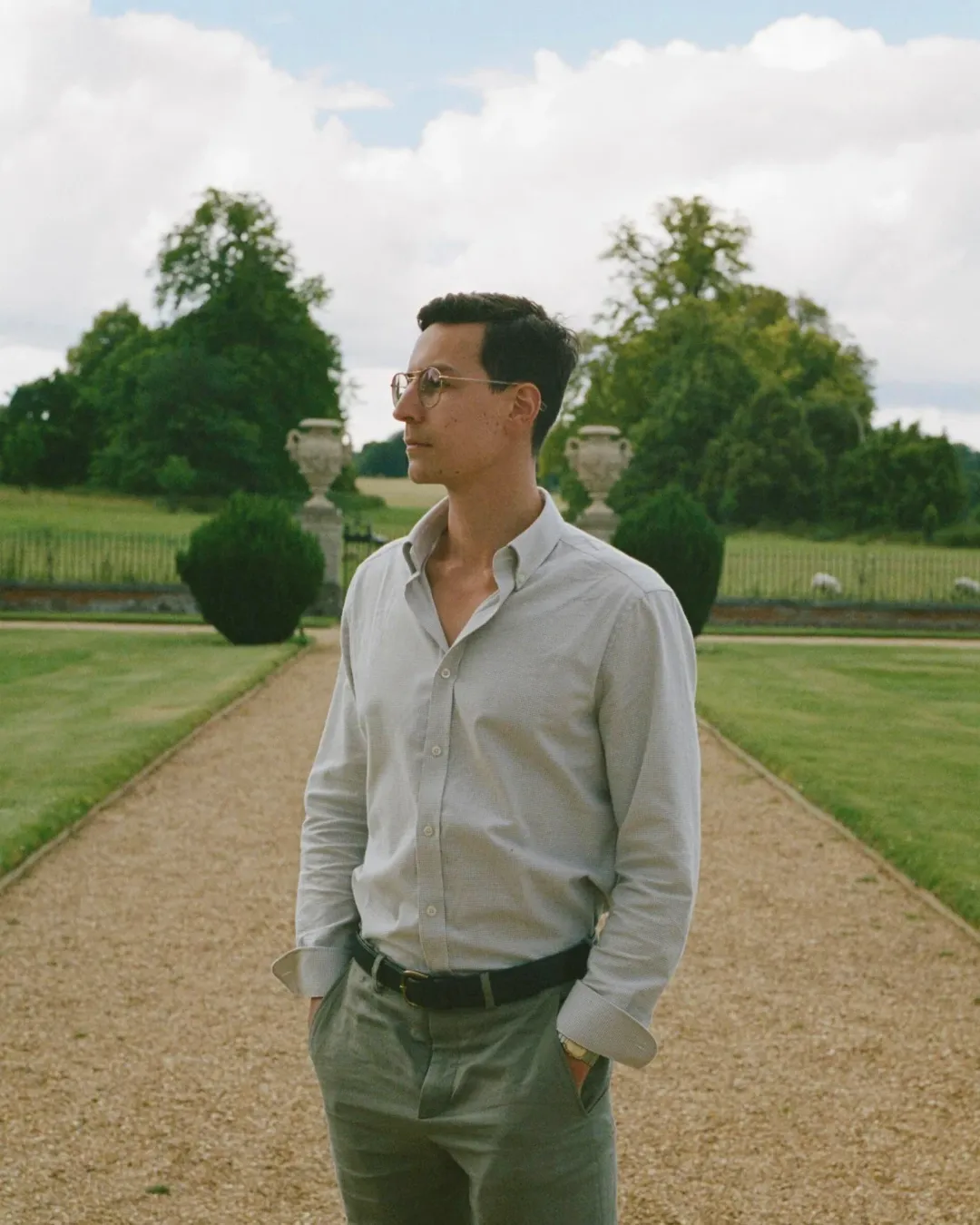 Brushed Cotton Cream Houndstooth Shirt sold by Le Alfre product image thumbnail 4